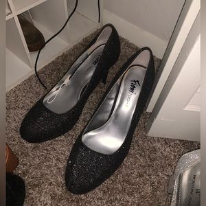 Black Sparkly Heels